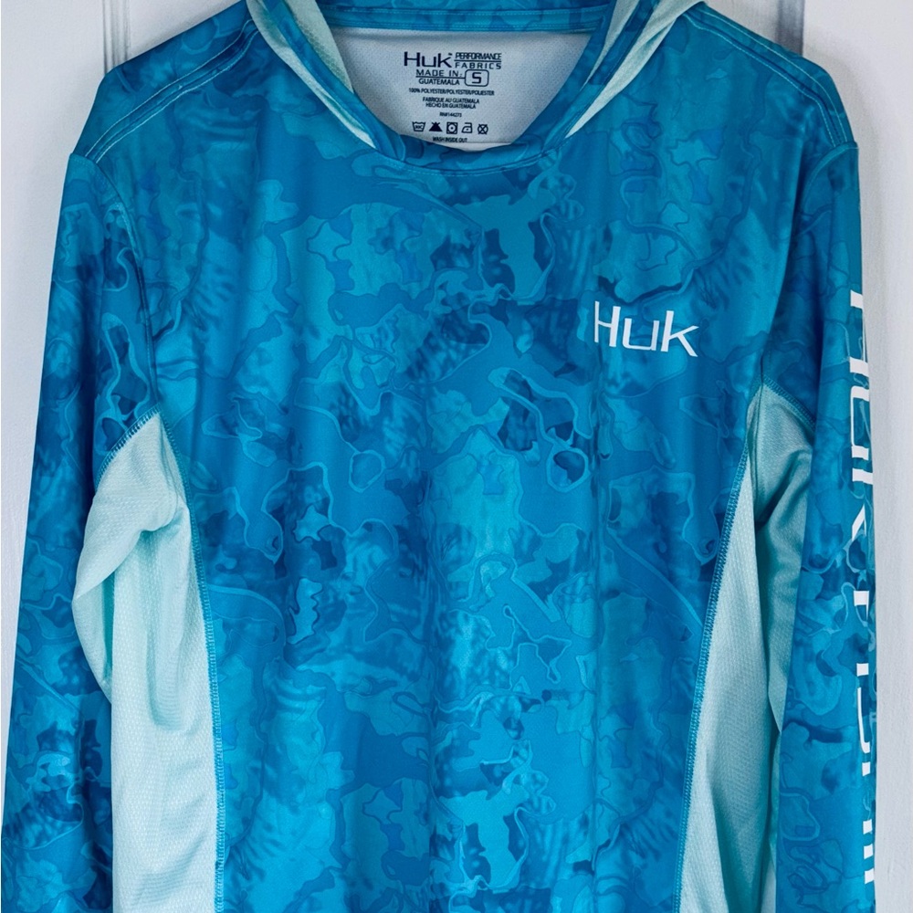 Huk Performance Aqua Shirt Sz Small